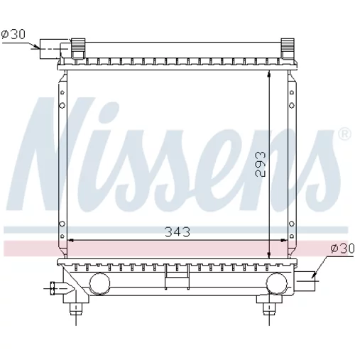 Chladič motora NISSENS 62551 - obr. 4