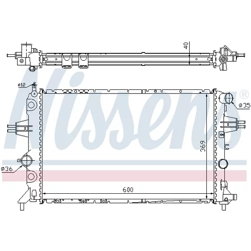 Chladič motora NISSENS 63249A - obr. 4