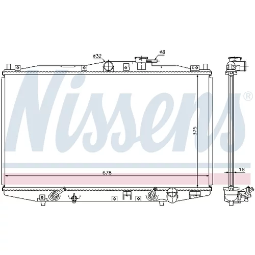 Chladič motora NISSENS 63345 - obr. 5