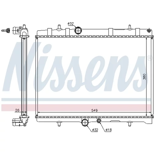 Chladič motora NISSENS 63689A - obr. 5