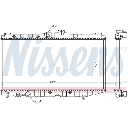 Chladič motora NISSENS 64718 - obr. 4