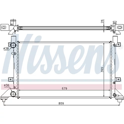 Chladič motora NISSENS 65231A - obr. 4