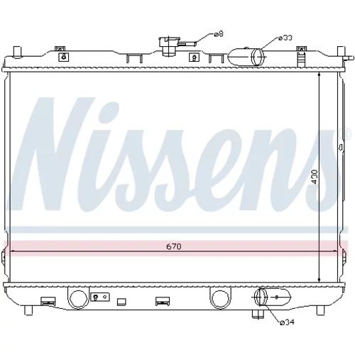 Chladič motora NISSENS 66639 - obr. 4