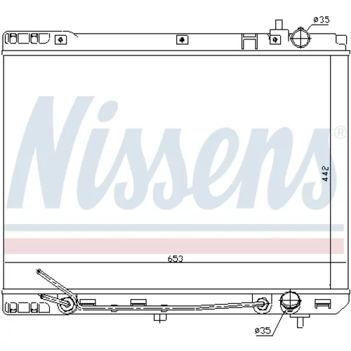 Chladič motora NISSENS 66671 - obr. 5