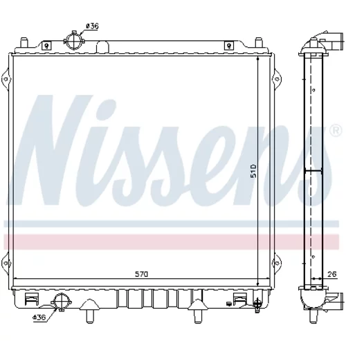 Chladič motora NISSENS 67483 - obr. 4