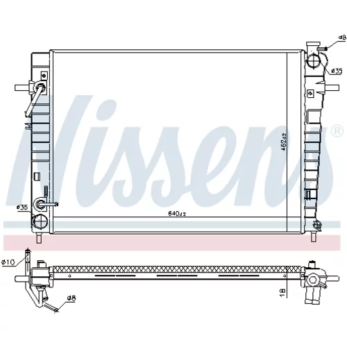 Chladič motora NISSENS 675034 - obr. 5