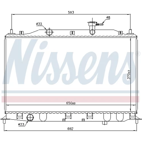 Chladič motora NISSENS 67509 - obr. 4