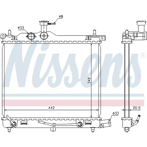 Chladič motora NISSENS 67547 - obr. 5