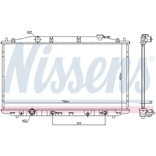 Chladič motora NISSENS 68138 - obr. 5