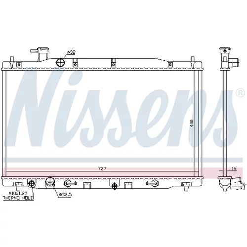 Chladič motora NISSENS 68139 - obr. 6