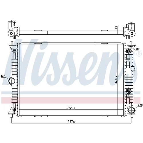 Chladič motora NISSENS 68541 - obr. 4