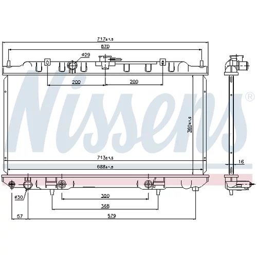 Chladič motora NISSENS 69460 - obr. 5