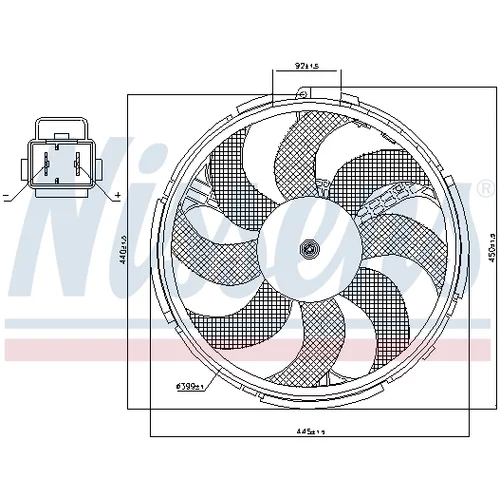 Ventilátor chladenia motora 85036 /NISSENS/ - obr. 5