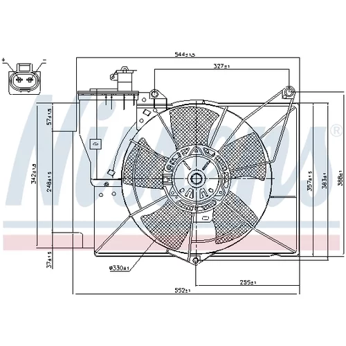 Ventilátor chladenia motora NISSENS 85227 - obr. 5