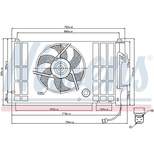 Ventilátor chladenia motora NISSENS 85318 - obr. 5