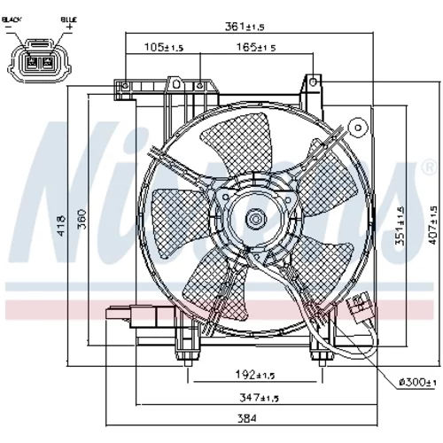 Ventilátor chladenia motora NISSENS 85493 - obr. 5