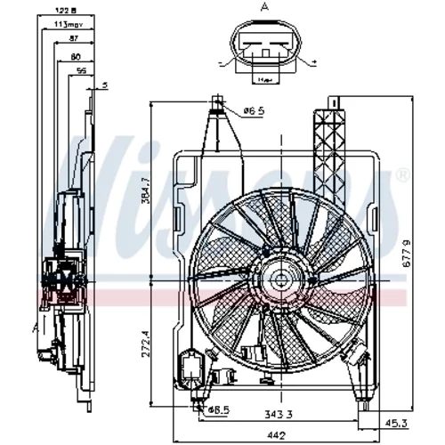 Ventilátor chladenia motora NISSENS 85706 - obr. 5