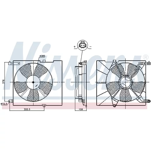 Ventilátor chladenia motora NISSENS 85746 - obr. 5