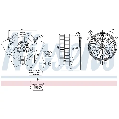 Vnútorný ventilátor NISSENS 87035 - obr. 5