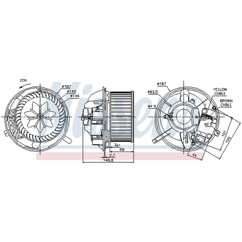 Vnútorný ventilátor 87072 /NISSENS/ - obr. 5