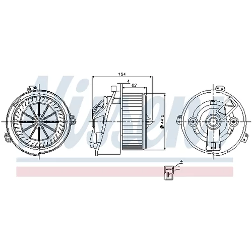 Vnútorný ventilátor NISSENS 87129 - obr. 5