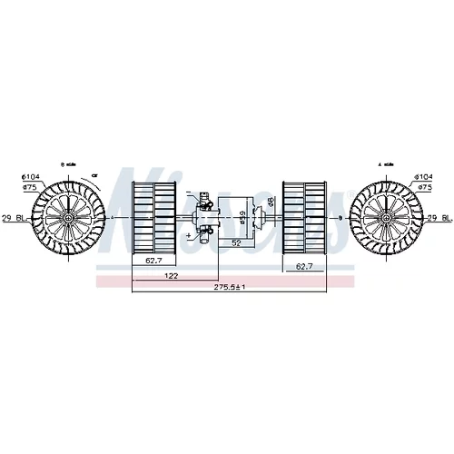 Vnútorný ventilátor NISSENS 87193 - obr. 5