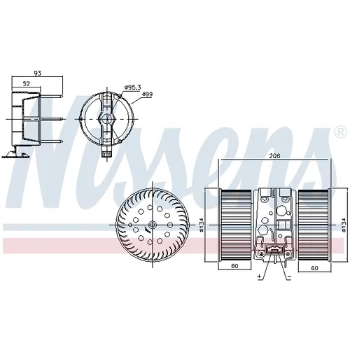 Vnútorný ventilátor NISSENS 87356 - obr. 6