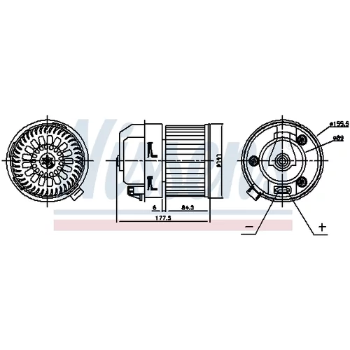 Vnútorný ventilátor NISSENS 87399 - obr. 5