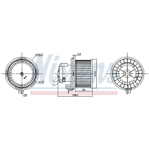 Vnútorný ventilátor NISSENS 87415 - obr. 5