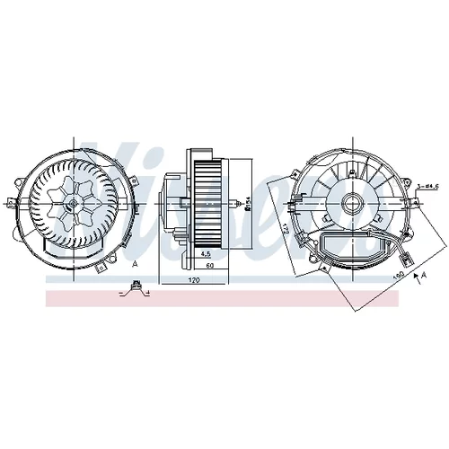 Vnútorný ventilátor NISSENS 87426 - obr. 5