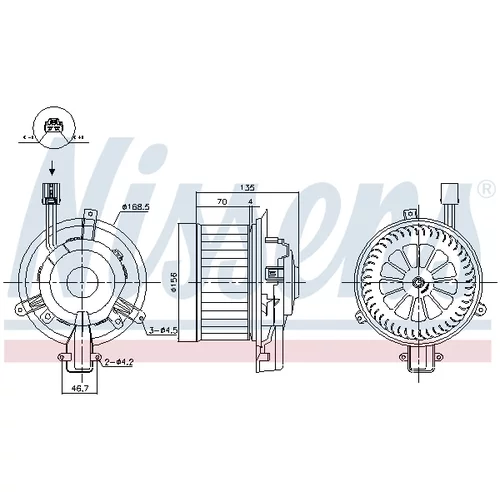 Vnútorný ventilátor 87825 /NISSENS/ - obr. 4