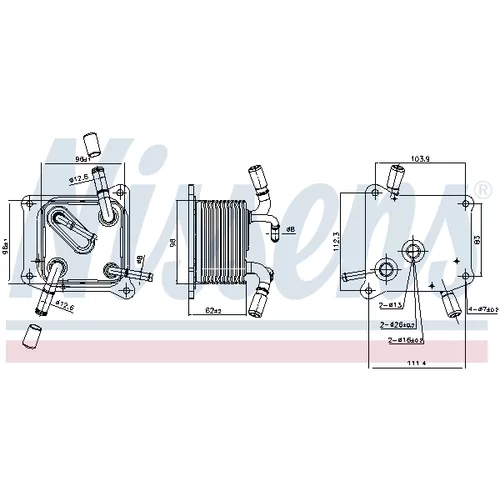 Chladič oleja automatickej prevodovky 91294 /NISSENS/ - obr. 4