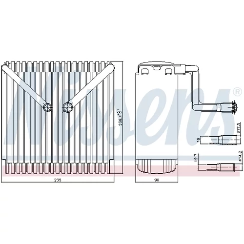 Výparník klimatizácie NISSENS 92015 - obr. 5