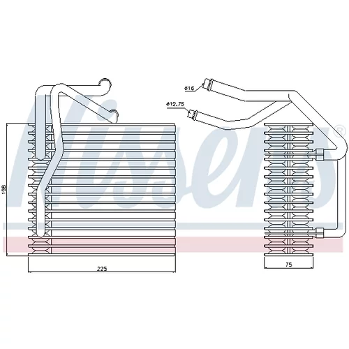 Výparník klimatizácie NISSENS 92205 - obr. 4