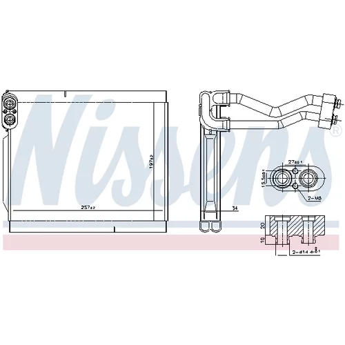 Výparník klimatizácie NISSENS 92380 - obr. 4