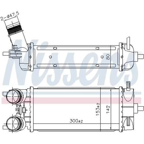 Chladič plniaceho vzduchu NISSENS 961483 - obr. 6