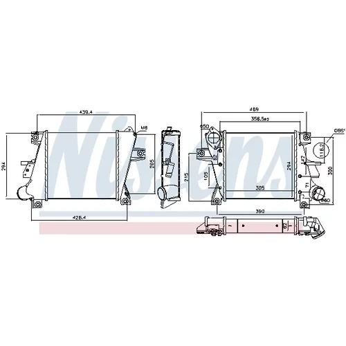 Chladič plniaceho vzduchu 96407 /NISSENS/ - obr. 5