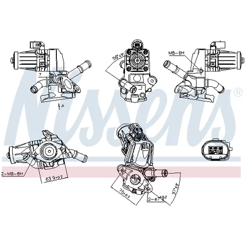 EGR ventil NISSENS 98238