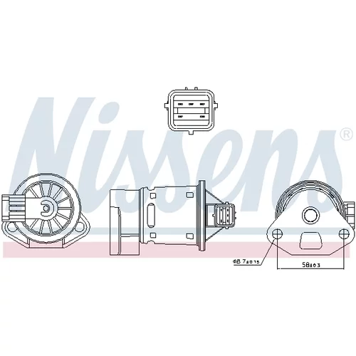 EGR ventil NISSENS 98246 - obr. 5