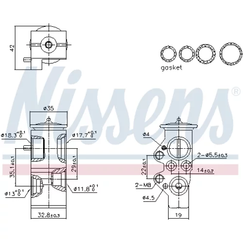 Expanzný ventil klimatizácie NISSENS 999428