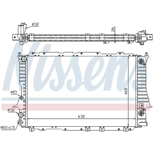 Chladič motora NISSENS 60477 - obr. 4