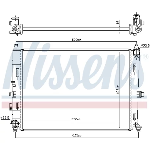 Chladič motora NISSENS 606528 - obr. 4