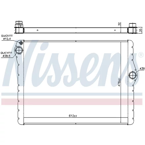 Chladič motora NISSENS 60777 - obr. 5