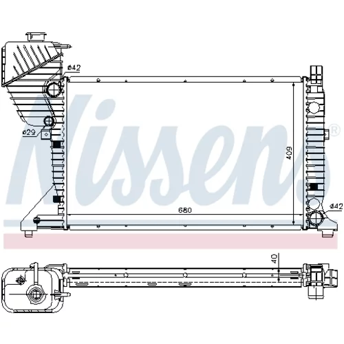 Chladič motora NISSENS 62519A - obr. 6