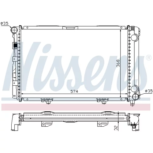 Chladič motora NISSENS 62671A - obr. 4