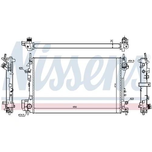 Chladič motora NISSENS 630742 - obr. 4