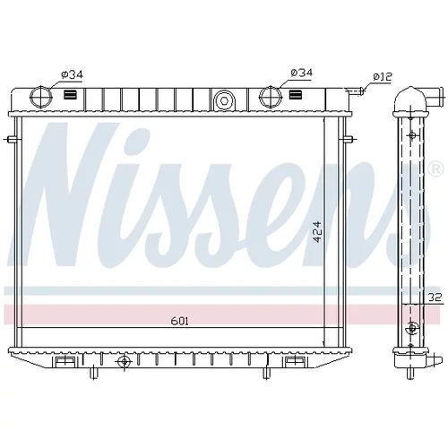 Chladič motora NISSENS 63244 - obr. 4