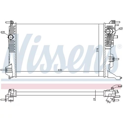 Chladič motora NISSENS 637647 - obr. 4