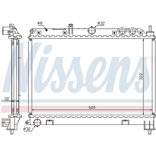 Chladič motora NISSENS 64210A - obr. 5