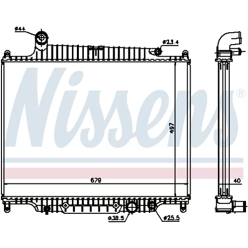 Chladič motora 643222 /NISSENS/ - obr. 4